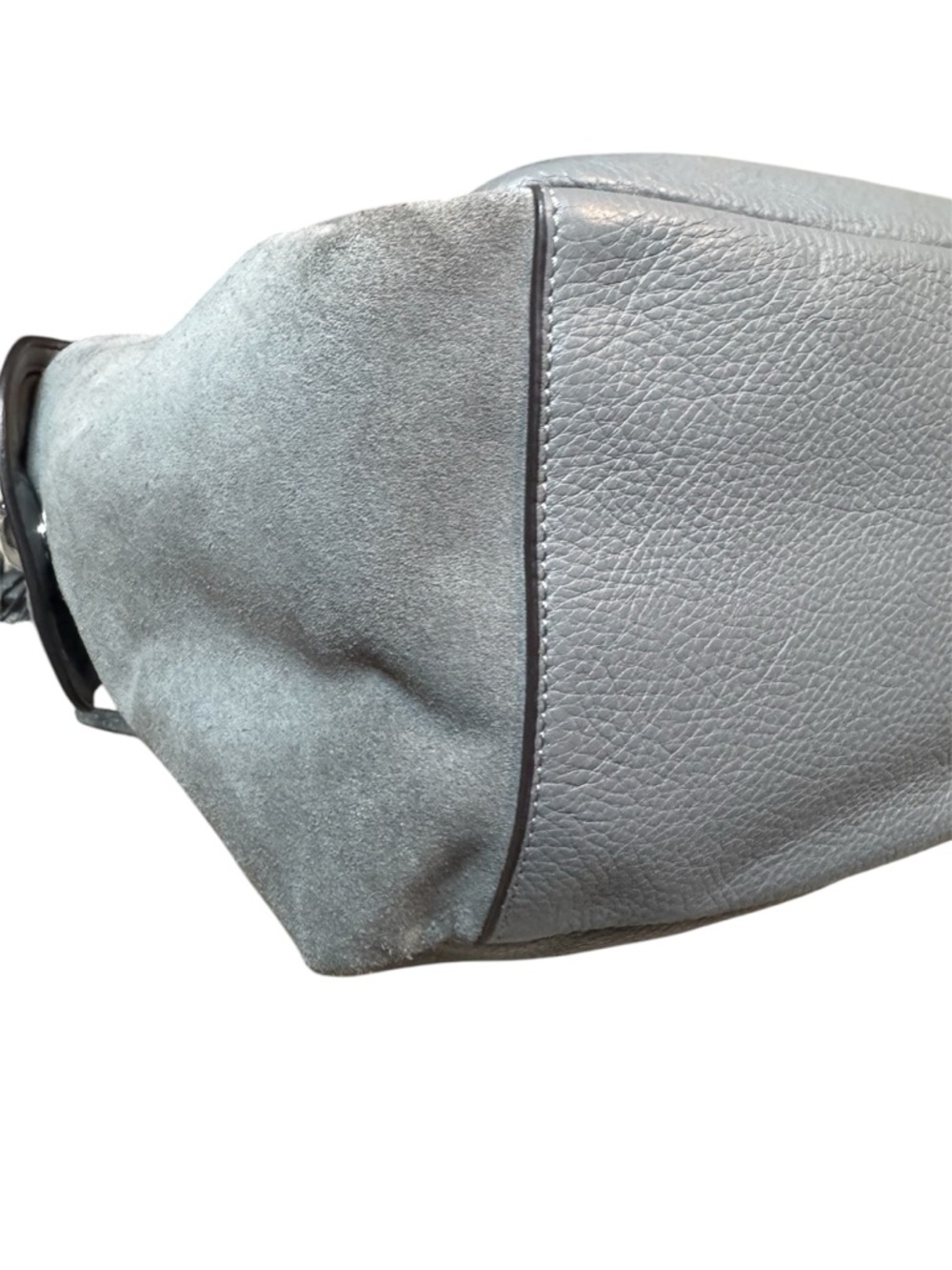 Coach Pennie Hobo bag, pebbled leather in Heather Gray EUC - Picture 6 of 11